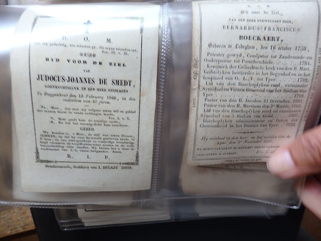 Superboek oude doodsprentjes 1700/1800 - afbeelding 18 van  18