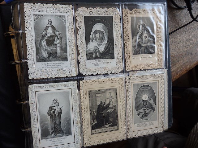 Superboek oude doodsprentjes 1800 - afbeelding 1 van  4