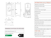 Supra nino pelletkachel supra nino houten poten - afbeelding 1 van  3