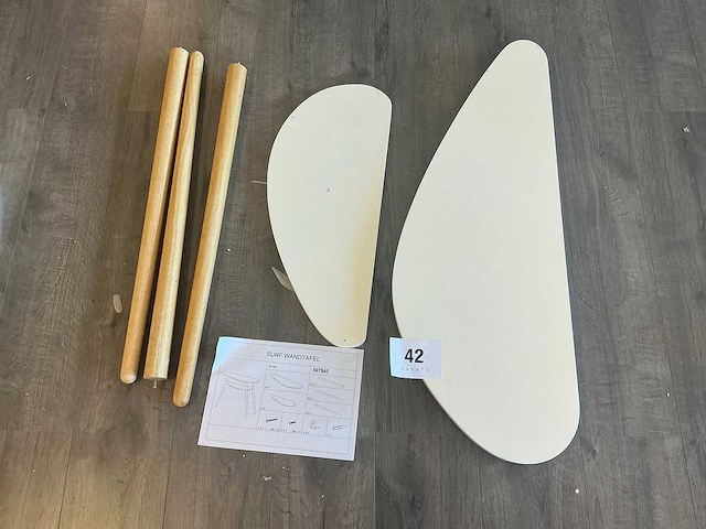 Surf gedemonteerde wandtafel - afbeelding 1 van  3