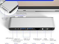 Surface pro 9/10/11 hub docking station - afbeelding 5 van  6