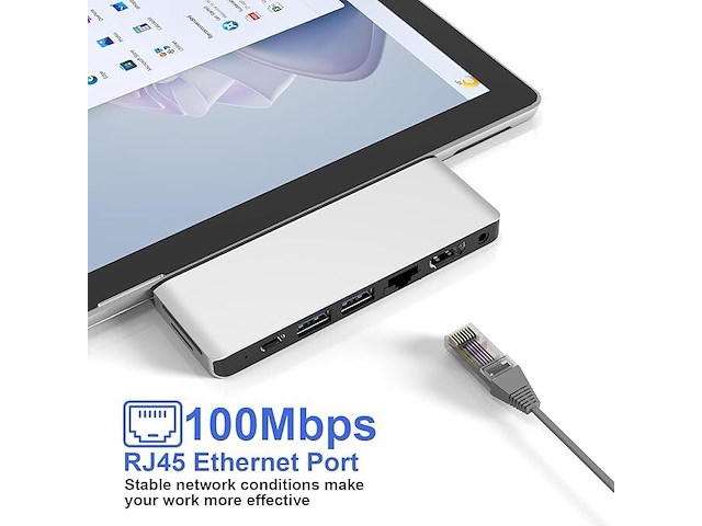 Surface pro 9/10/11 hub docking station - afbeelding 2 van  6