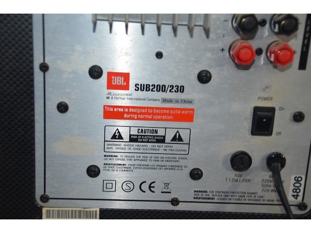 Surround system jbl sub200/230 scs200cen 5+1 - afbeelding 7 van  8