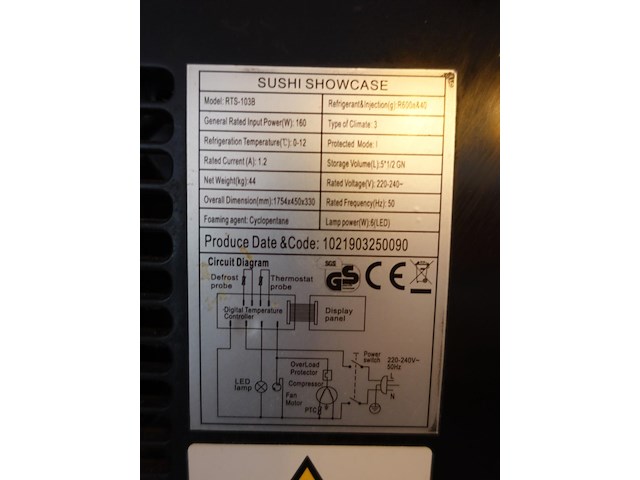 Sushivitrine - afbeelding 4 van  5