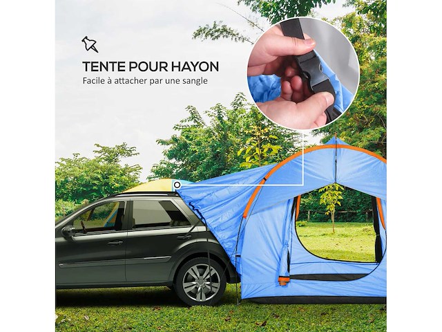 Suv achterklep tent met 5-6 personen en 3 deuren - afbeelding 4 van  6