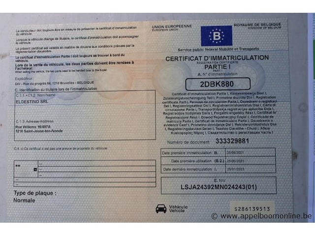 Suv mg, rxk, lsja24392mn024243, 1e insch 25/05/2021, 1490cm³, 119kw, plug-in hybride, euro 6d, 57114km, inschrijvingsbewijs deel i en ii, keuringsbewijs (geldig tot 25/05/2026), gelijkvormigheidsattest - afbeelding 15 van  25