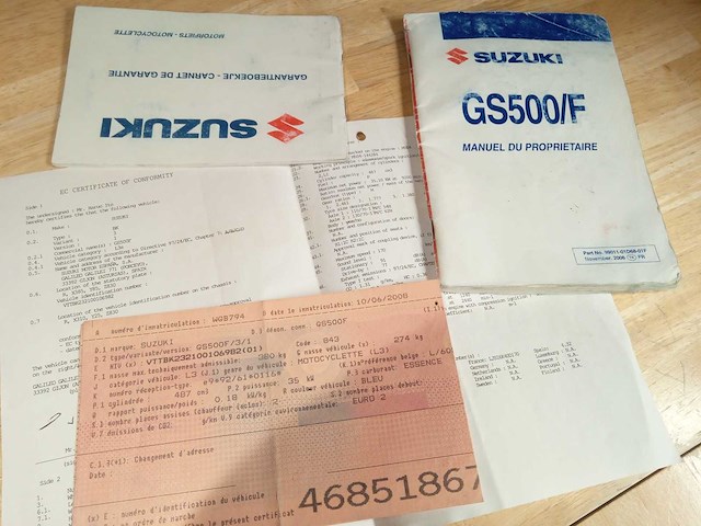 Suzuki - gs 500 f - motorfiets - afbeelding 2 van  10