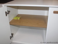 Svea highboard met 3 deuren en 3 laden in eik/wit - afbeelding 2 van  2