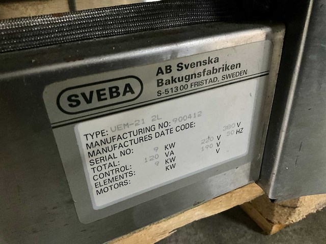 Sveba uem-21 2l bakkerijoven - afbeelding 8 van  8