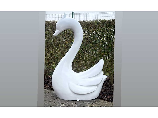 Swan / zwaan h115cm white - afbeelding 1 van  1