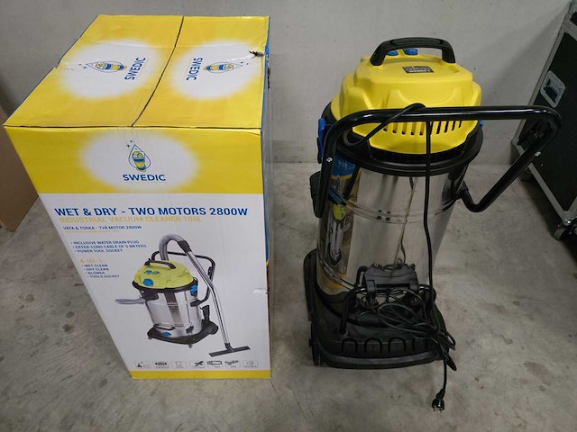Swedic - industrial vacuum cleaner 100l - floor cleaner - afbeelding 2 van  2