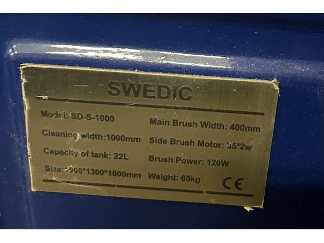 Swedic elektrische veeg/poetsmachine - afbeelding 5 van  7