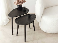 Sweet bijzettafel (2 stuks) | beukenhouten body | antraciet - afbeelding 1 van  7
