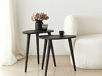 Sweet bijzettafel (2 stuks) | beukenhouten body | antraciet - afbeelding 2 van  7