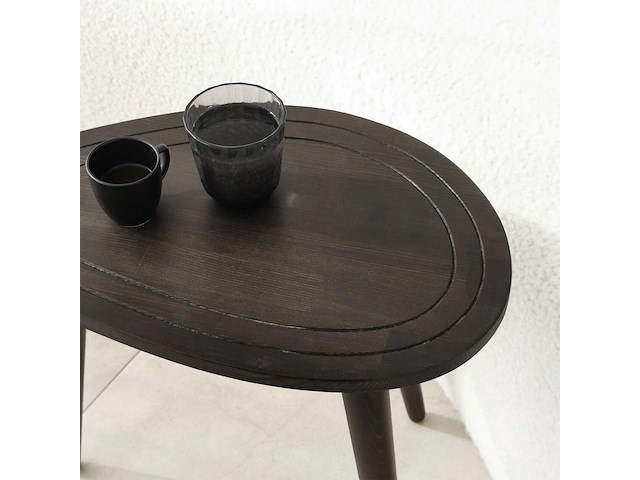 Sweet bijzettafel (2 stuks) | beukenhouten body | antraciet - afbeelding 4 van  7