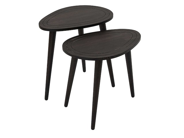 Sweet bijzettafel (2 stuks) | beukenhouten body | antraciet - afbeelding 7 van  7
