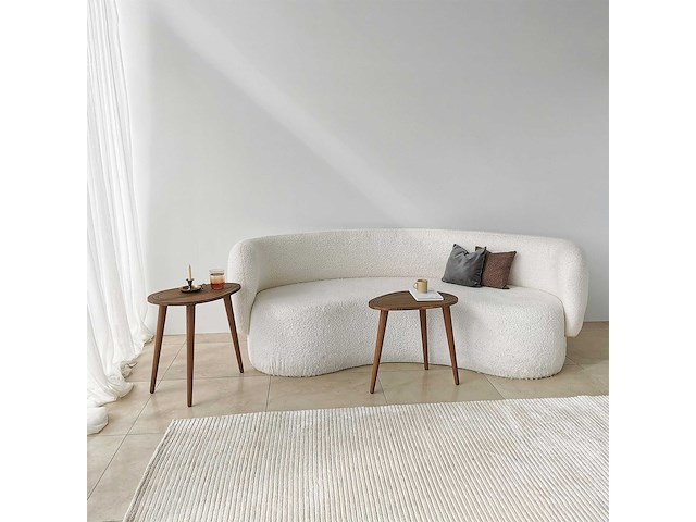 Sweet bijzettafel (2 stuks) | beukenhouten body | walnoot - afbeelding 4 van  7