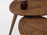 Sweet bijzettafel (2 stuks) | beukenhouten body | walnoot - afbeelding 5 van  7