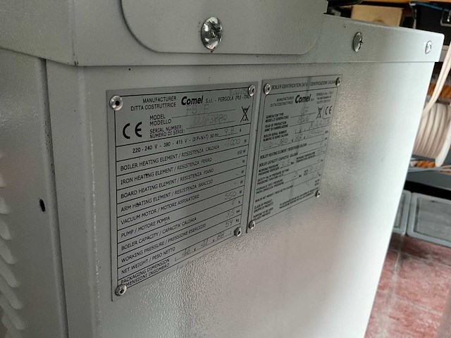 Sxd 5x8 strijkijzer met comel stoomketel (2016) - afbeelding 4 van  13