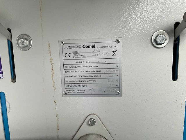 Sxd 5x8 strijkijzer met comel stoomketel (2016) - afbeelding 12 van  13