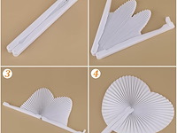 Sxuuxb waaiers voor bruiloft, 100 stuks - afbeelding 4 van  5