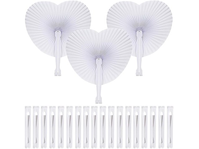 Sxuuxb waaiers voor bruiloft, 100 stuks - afbeelding 1 van  5