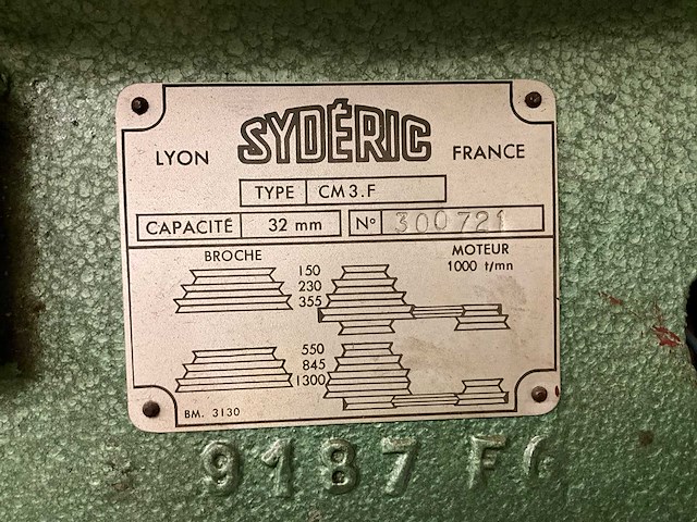 Syderic cm3.f kolomboormachine - afbeelding 11 van  12