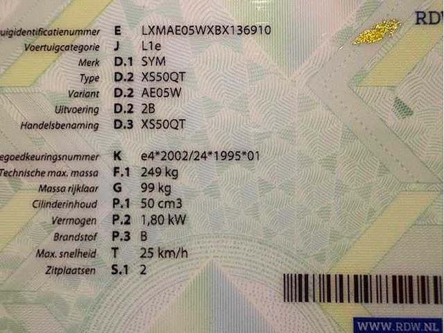 Sym - snorscooter - orbit ll - motorised scooter - afbeelding 3 van  11