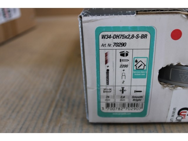 Sympafix nagel en gas blank, glad w34-dh75x2,8-s-br (2200 st) - afbeelding 1 van  3