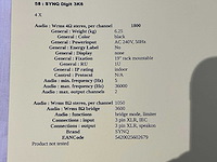Synq digit 3k6 versterker - afbeelding 3 van  3