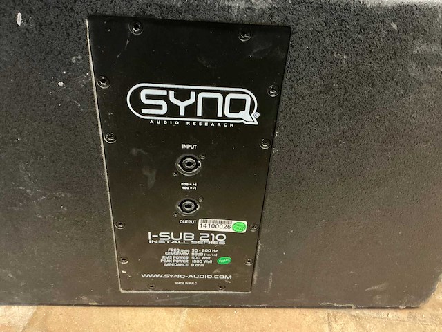 Synq i-sub 210 speaker (2x) - afbeelding 4 van  6
