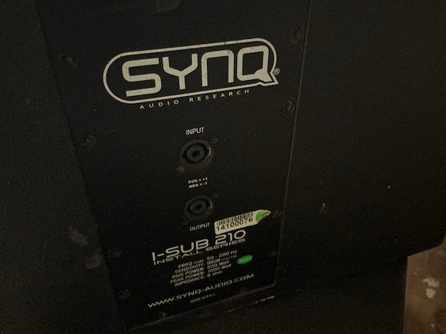 Synq i-sub 210 speaker (2x) - afbeelding 6 van  6