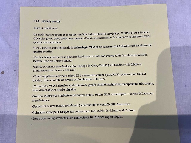 Synq smd.2 analoge mengtafel - afbeelding 3 van  3