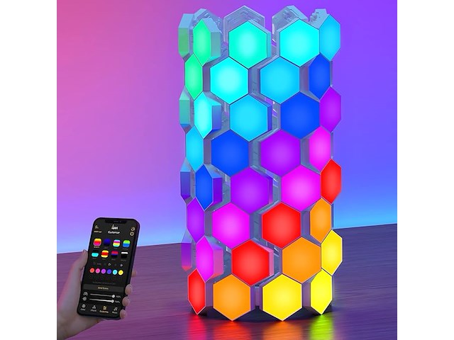 Syro-bricks 3d hexagon lights (72 stuks) - afbeelding 1 van  7