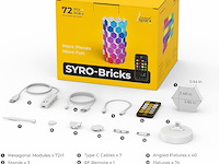 Syro-bricks 3d hexagon lights (72 stuks) - afbeelding 3 van  7