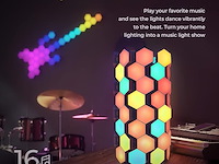 Syro-bricks 3d hexagon lights (72 stuks) - afbeelding 4 van  7