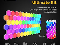 Syro-bricks 3d hexagon lights (72 stuks) - afbeelding 6 van  7