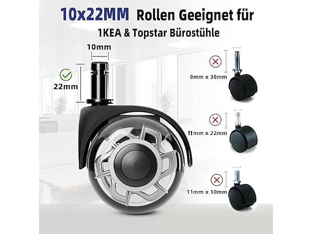 Sytopia bureaustoelwieltjes - afbeelding 2 van  3