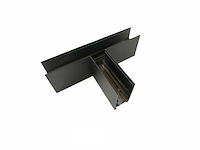 T-connector voor opbouw magnetische rails 20 mm - horizontaal (x4) - afbeelding 1 van  5