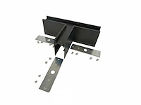 T-connector voor opbouw magnetische rails 20 mm - horizontaal (x4) - afbeelding 4 van  5