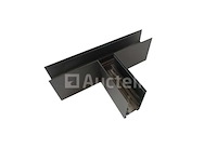 T connector voor opbouwmagnetische rails 20 mm - horizontaal (x4) - afbeelding 1 van  4