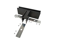 T connector voor opbouwmagnetische rails 20 mm - horizontaal (x4) - afbeelding 1 van  4