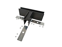 T-connector voor opbouwmagnetische rails 20 mm - horizontaal (x4) - afbeelding 3 van  4