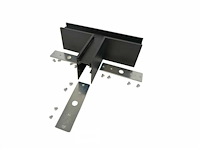 T-connector voor opbouwmagnetische rails 20 mm - horizontaal (x4) - afbeelding 4 van  5