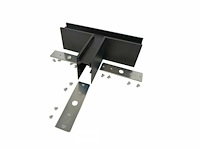 T connector voor opbouwmagnetische rails 20 mm - horizontaal (x4) - afbeelding 4 van  5