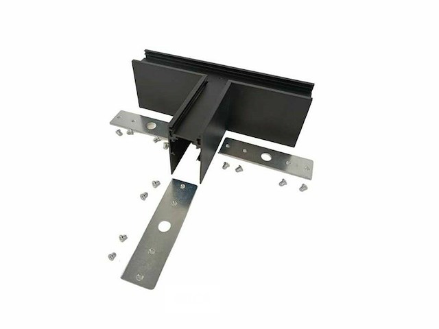 T-connector voor opbouwmagnetische rails 20 mm - horizontaal (x4) - afbeelding 4 van  5