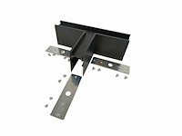 T-connector voor opbouwmagnetische rails 20 mm - horizontaal (x4) - afbeelding 4 van  5