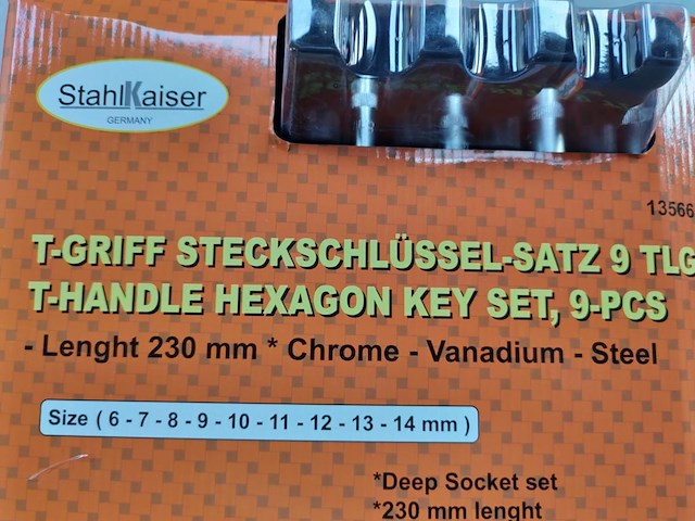 T-grip doppenset 9 delig - afbeelding 6 van  6