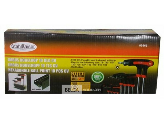 T-grip torx inbusset - afbeelding 1 van  1