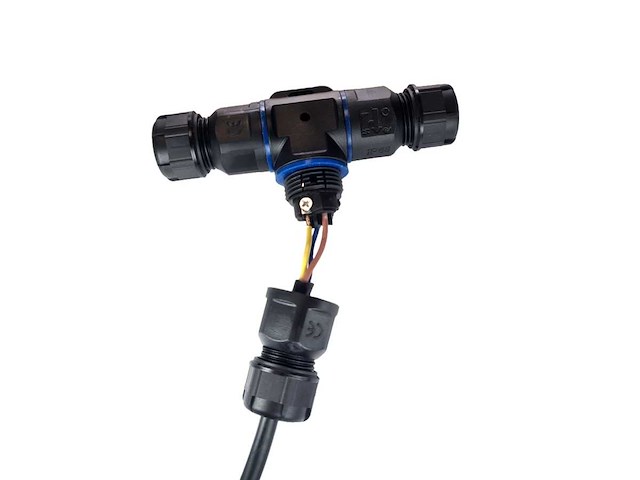 T stuk kabelverbinder 3 aderig waterdicht (10x) - afbeelding 2 van  7